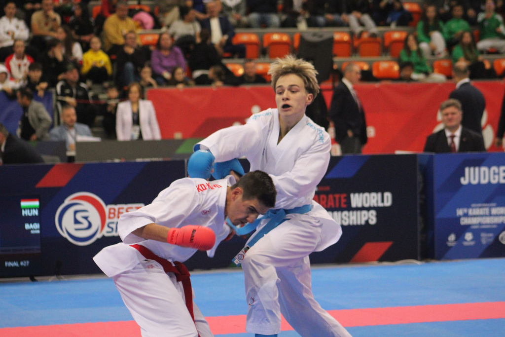 Ezüstérmet nyert a Bagi Ádám a rekordlétszámú karate vb-n